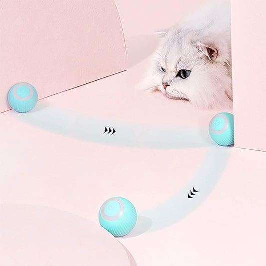 Smart LED 360° Rotating Cat Toy Ball – Interactive Fun for Cats