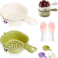 Strainer Dual-Layer Veggie & Fruit Draining Basket with Handle (Pack of 1)
