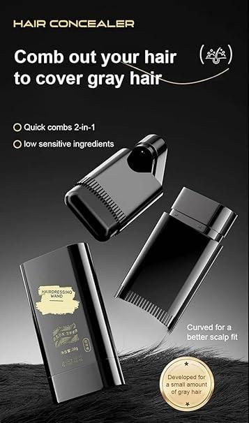 Covering White Hair Made Simple – 2 in 1 Hair Dye Touch-Up Comb (20gm)