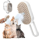 Steam Brush for Dogs and Cats – Gentle Grooming Made Easy