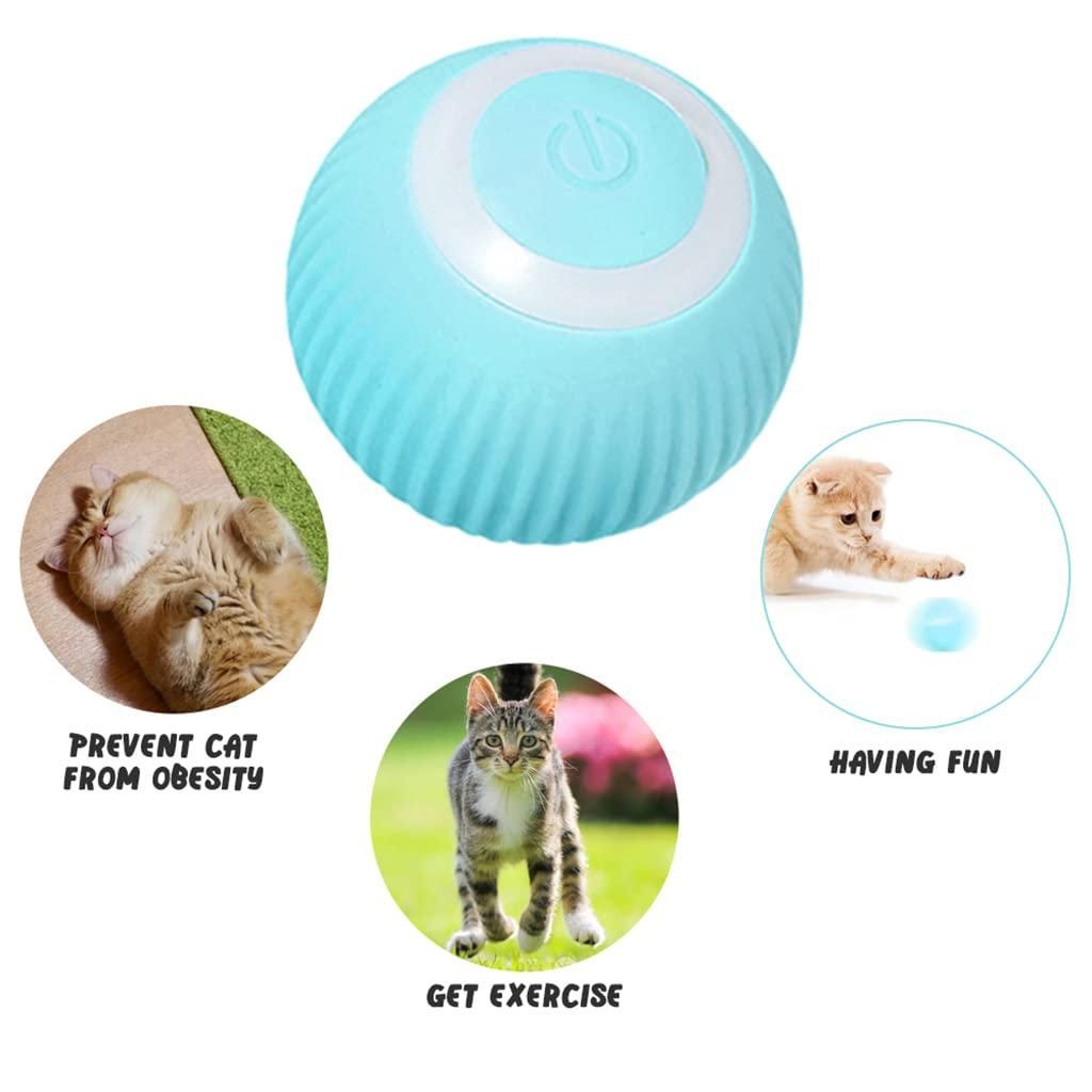 Smart LED 360° Rotating Cat Toy Ball – Interactive Fun for Cats