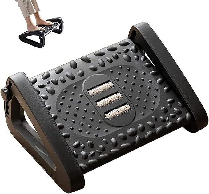 Footrest Massage Stool – Adjustable Comfort for Home & Office