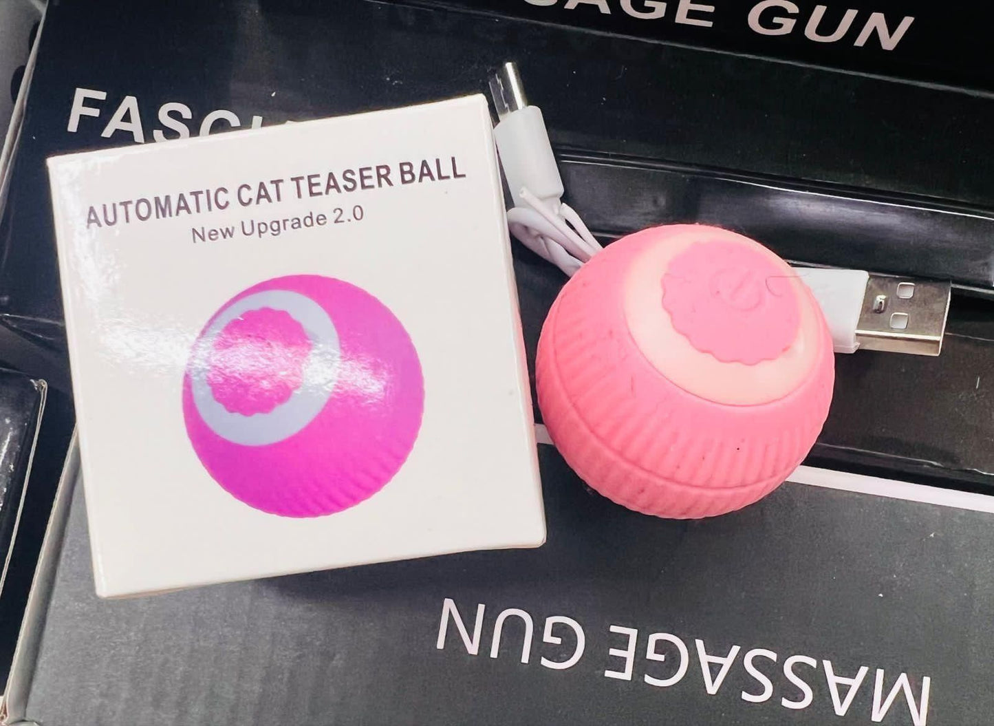 Smart LED 360° Rotating Cat Toy Ball – Interactive Fun for Cats